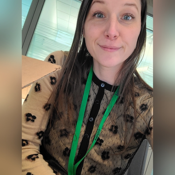 RED VALENTINO Leopard Printed Crew Neck Sweater Cardigan Button Down - Picture 1 of 16